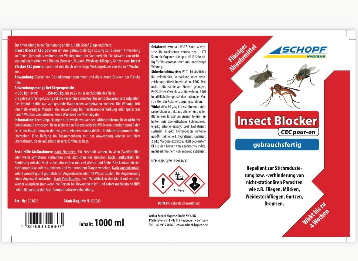 Insect Blocker CEC pur-on, gebrauchsfertig – Naturstall
